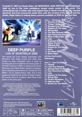 Deep Purple: Live At Montreux 2006 [2DVD]