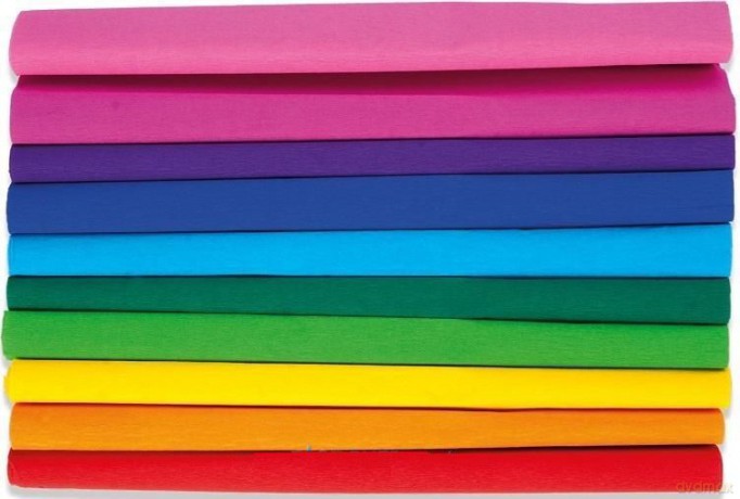 Bibuła marszczona 25x200 Tęcza mix