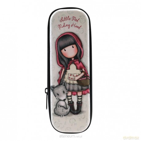 Blaszany piórnik na suwak - Little Red Riding Hood