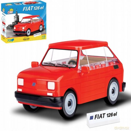 Cars Mały Fiat 126P 1994 - 1999 72 el. [KLOCKI]