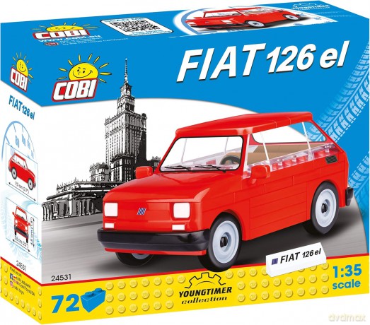 Cars Mały Fiat 126P 1994 - 1999 72 el. [KLOCKI]