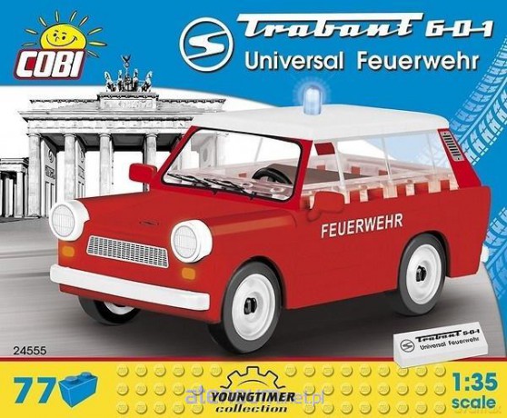 Cars Trabant 601 Universal Feuerwehr 77 el. [KLOCKI]