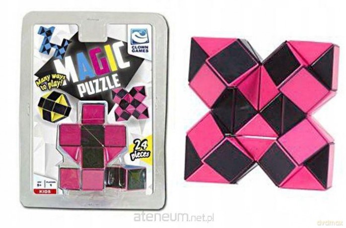 Clown Magic Puzzle magiczny wąż czerwony 24 el [GRA]