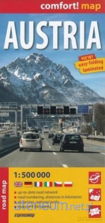Comfort! map Austria 1:500 000 road map