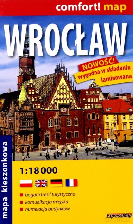 Comfort! map Wrocław 1:18 000 mapa MINI