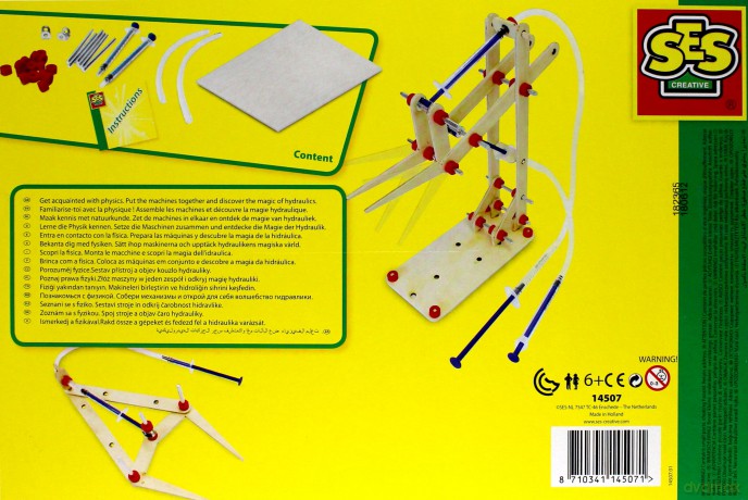 Drewniany zestaw konstrukcyjny - hydrauliczny