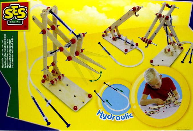 Drewniany zestaw konstrukcyjny - hydrauliczny