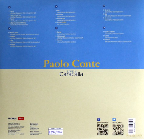 Paolo Conte: Live In Caracalla - 50 Years Of Azzurro (Live) [3xWinyl]