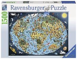 RAVENSBURGER 1500 el. Kreskówkowa Kula Ziemska [PUZZLE]