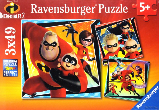 RAVENSBURGER Iniemamocni 2, 3x49 [PUZZLE]