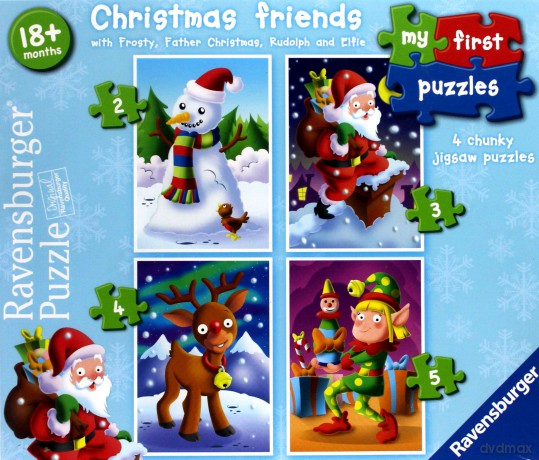 RAVENSBURGER Moje 1 Sw Przyjaciele 4w1 [PUZZLE]