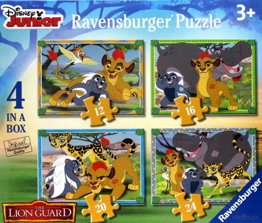 RAVENSBURGER Lwia Straż 4w1 [PUZZLE]