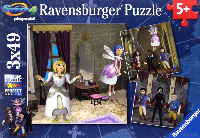 RAVENSBURGER Królewski Ślub 3x49 [PUZZLE]