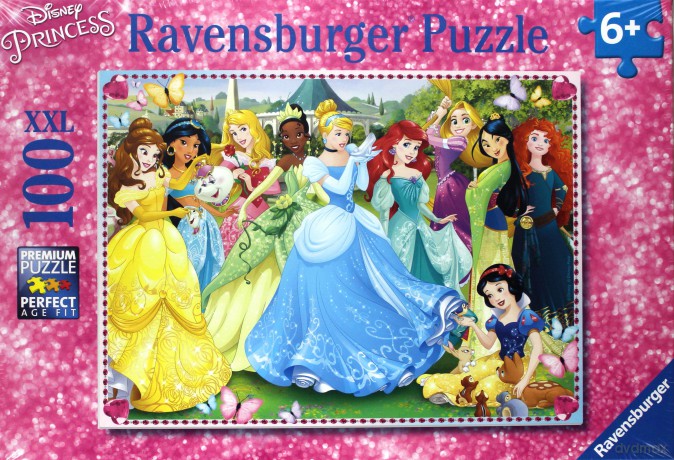 RAVENSBURGER Magiczne Księżniczki 100 el. XXL [PUZZLE]