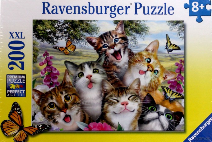 RAVENSBURGER Zwariowane Koty 200 el. XXL [PUZZLE]