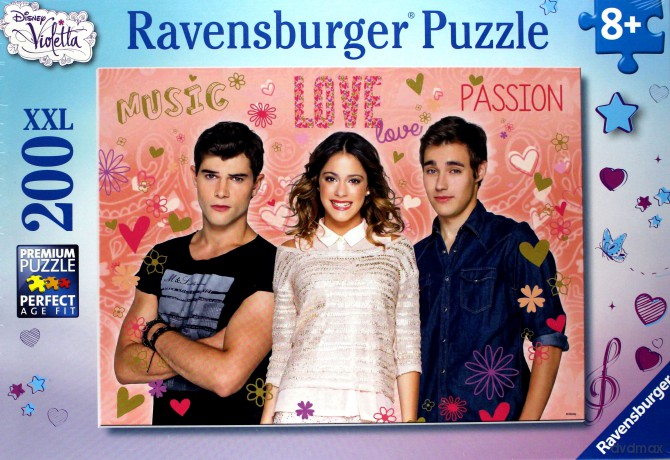 RAVENSBURGER Di: Violetta, Tom i Leon 200 el. [PUZZLE]