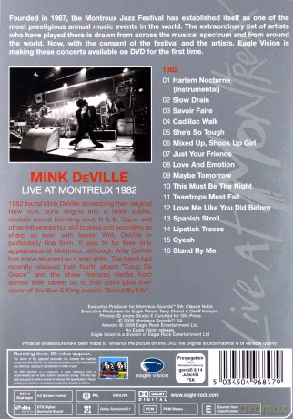 Mink Deville: Live At Montreux 1982 [DVD]