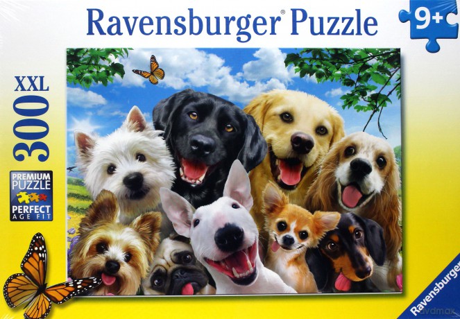 RAVENSBURGER Szczęśliwe Psy 300 el. [PUZZLE]