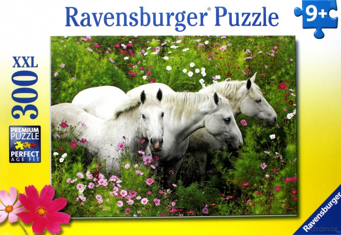 RAVENSBURGER Konie W Kwiatach 300 el. [PUZZLE]