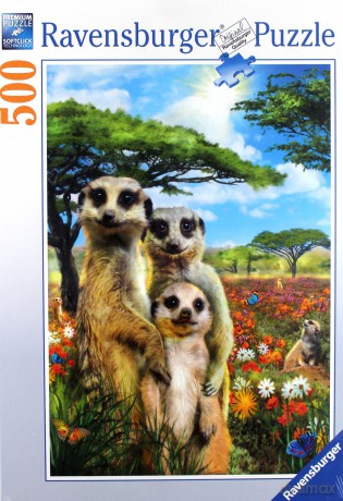 RAVENSBURGER Wiosenne Surykatki 500 el. [PUZZLE]