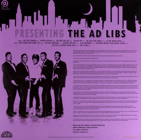 The Ad Libs: Presenting... The Ad Libs (RSD) [Winyl]