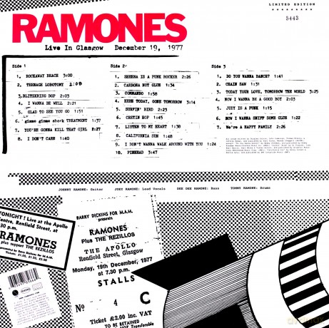 The Ramones: Live In Glasgow Dec. 19 1977 (RSD) [2xWinyl]