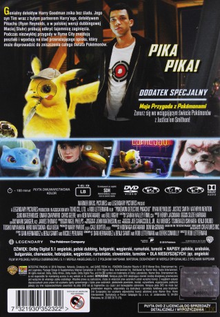Pokémon Detektyw Pikachu [DVD]