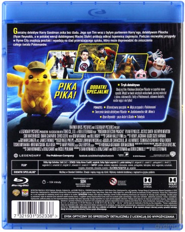 Pokémon Detektyw Pikachu [Blu-Ray]