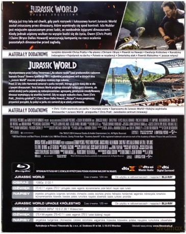 Jurassic World / Jurassic World Upadłe Królestwo [2xBlu-Ray]