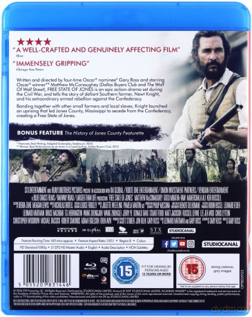 Free State Of Jones (Rebeliant) [Blu-Ray]