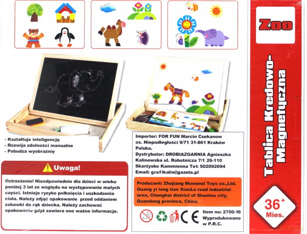 Edukacyjna Duża Wielofunkcyjna Tablica Magnetyczna