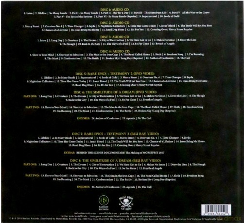 The Neal Morse Band: Morfest! 2017 Testimony Of A Dream [earbook) [2xBlu-Ray]+[2DVD]+[4CD]