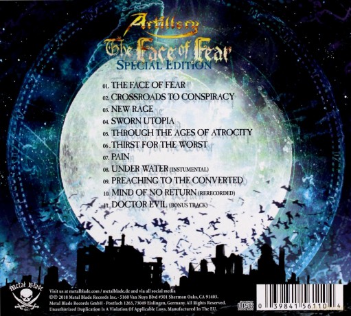 Artillery: The Face Of Fear (Limited) (digipack) [CD]