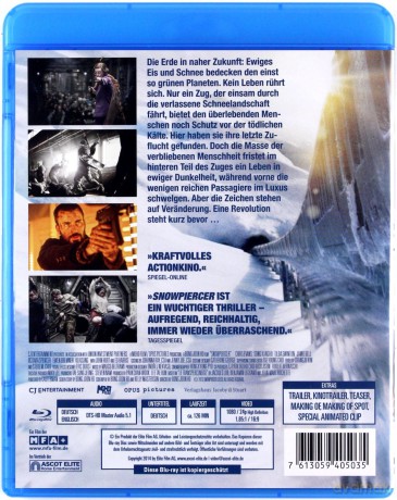 Snowpiercer (Snowpiercer: Arka przyszłości) [Blu-Ray]