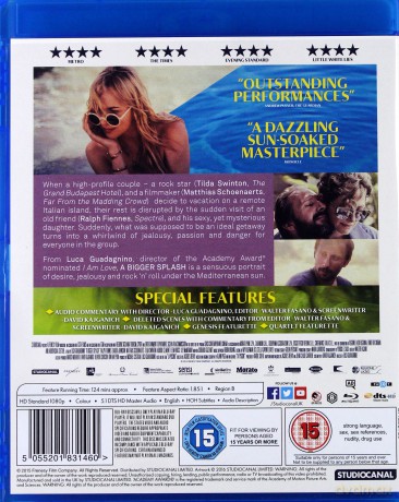 A Bigger Splash (Nienasyceni) [Blu-Ray]
