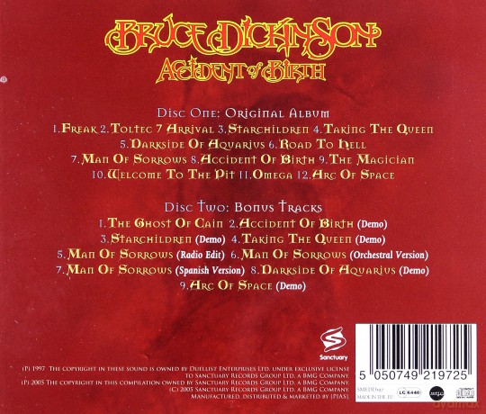 Bruce Dickinson: Accident Of Birth [2CD]