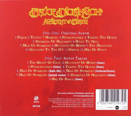 Bruce Dickinson: Accident Of Birth [2CD]