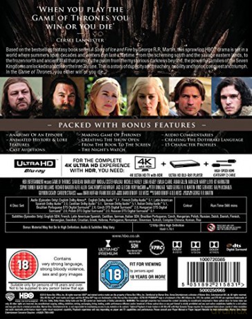 Gra o Tron Sezon 1 [4xBlu-Ray 4K]