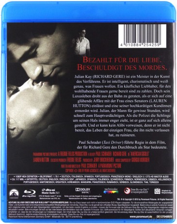 American Gigolo (Amerykański żigolak) [Blu-Ray]