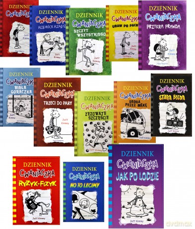 Dziennik Cwaniaczka Tom 1-13 - Jeff Kinney [13XKSIĄŻKA]