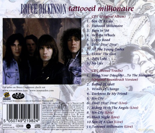 Bruce Dickinson: Tattooed Millionaire [2CD]