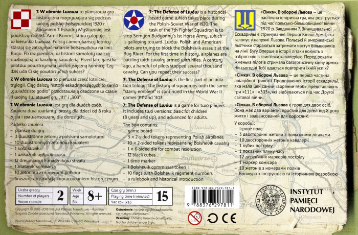 Gra - 7. w obronie Lwowa [GRA PLANSZOWA]