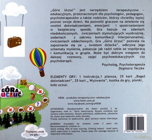 Gra terapeutyczno-edukacyjna - Góra uczuć