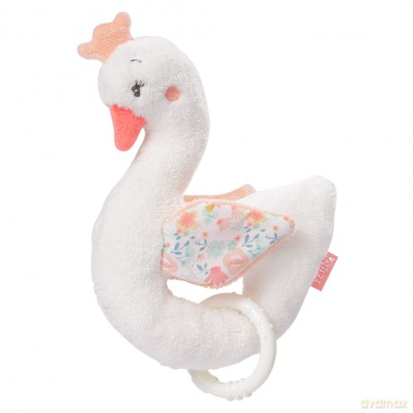 Grzechotka miękka Łabędź 18 cm