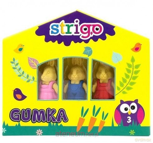 Gumka zwierzątka 3 sztuki