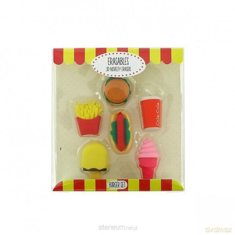 Gumki do mazania - zestaw fast food
