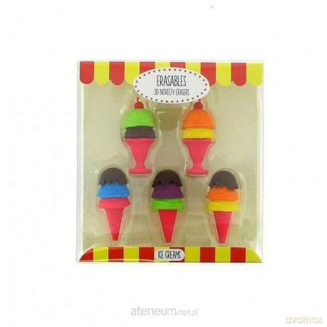 Gumki do mazania - zestaw lody