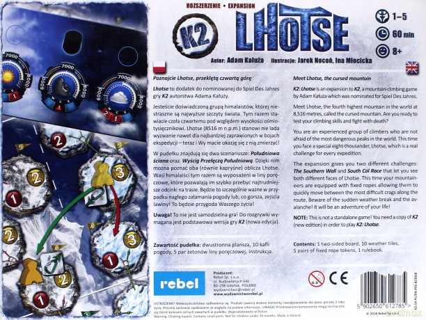 K2: Lhotse [GRA PLANSZOWA]
