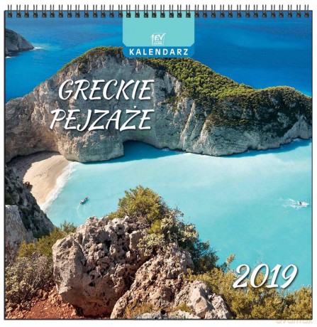 Kalendarz 2019 13 Planszowy Greckie Pejzaże [KALENDARZ]