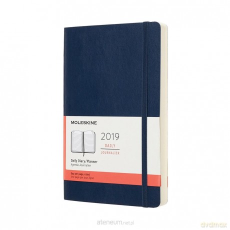Kalendarz 2019 dzienny 12ML szafirowy [KALENDARZ]